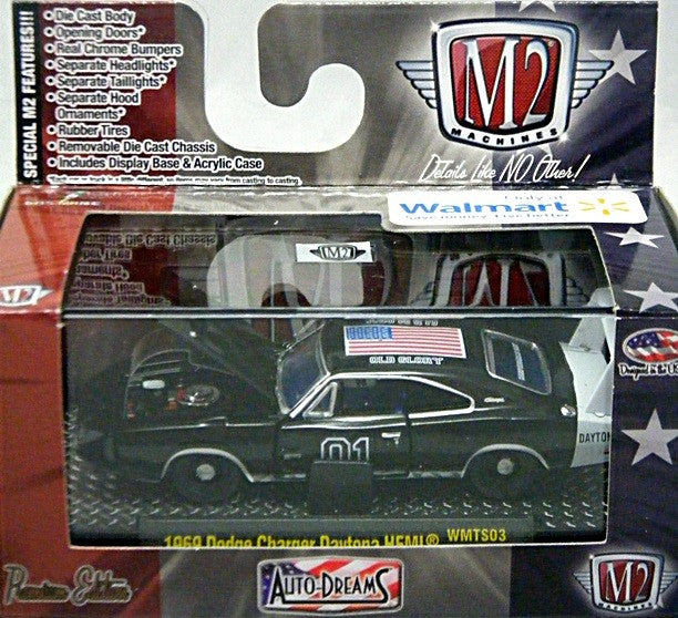 M2 Machines Auto Dreams - Old Glory Series - 1969 Dodge Daytona Hemi