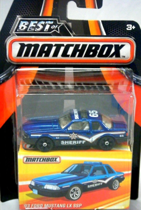 Matchbox - Best of Matchbox - 1993 Ford Mustang LX SSP Police Patrol Car