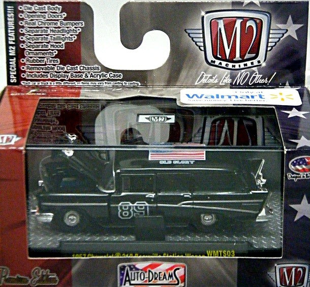 M2 Machines Auto Dreams - Old Glory Series - 1957 Chevrolet 210 Beauville Station Wagon