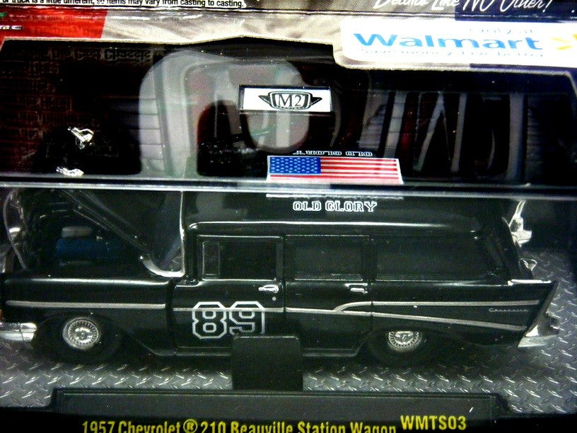 M2 Machines Auto Dreams - Old Glory Series - 1957 Chevrolet 210 Beauville Station Wagon