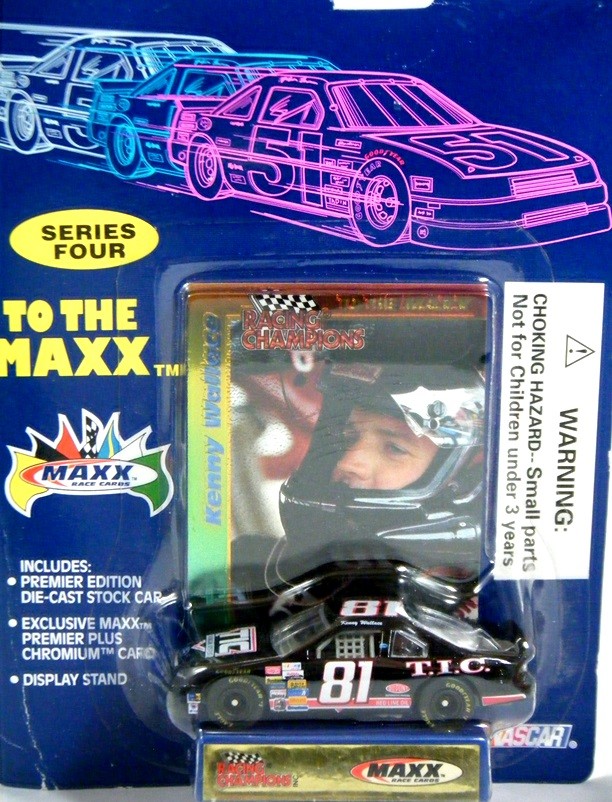 Racing Champions MAXX Race Cards - Kenny Wallace TIC Financial Ford Thunderbird