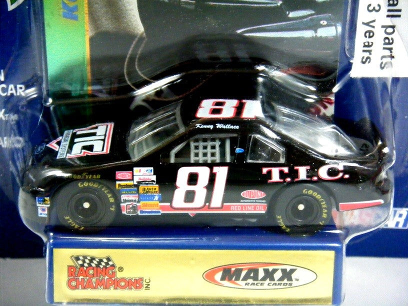 Racing Champions MAXX Race Cards - Kenny Wallace TIC Financial Ford Thunderbird