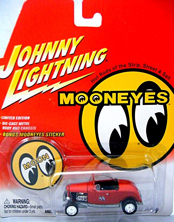 Johnny Lightning Mooneyes 1932 Ford Hiboy Roadster Hot Rod