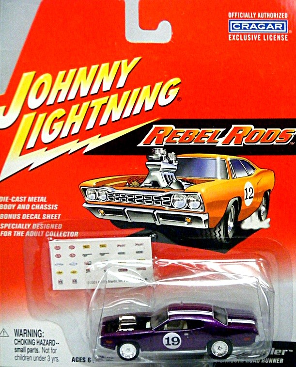 Johnny Lightning Rebel Rods - 1969 Dodge Super Bee Muscle Car