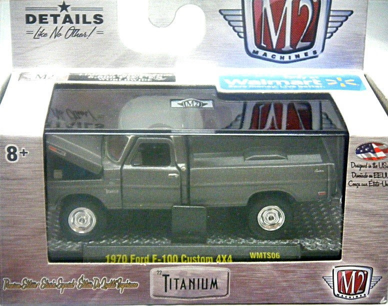 M2 Machines - Titanium - 1970 Ford F-100 Custom 4x4