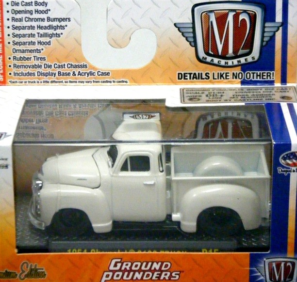 M2 Machines - Ground Pounders - 1954 Chevy 3100 Hot Rod Pickup Truck