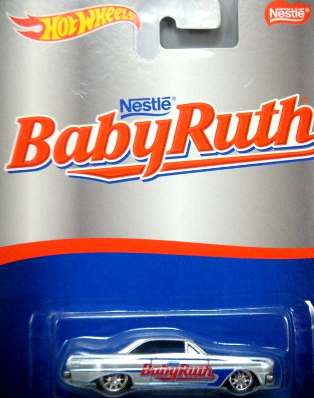 Hot Wheels Nostalgia Pop Culture Series - Nestle Baby Ruth - 1964 Ford Falcon