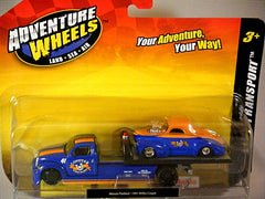 Maisto - Elite Transport Set - Flatbed Tow Truck and 41 Willys Gasser