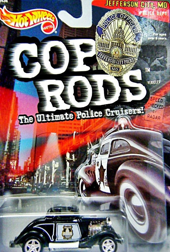 Hot Wheels - Cop Rods - St Joseph MO Police - 34 Ford 3 Window Coupe