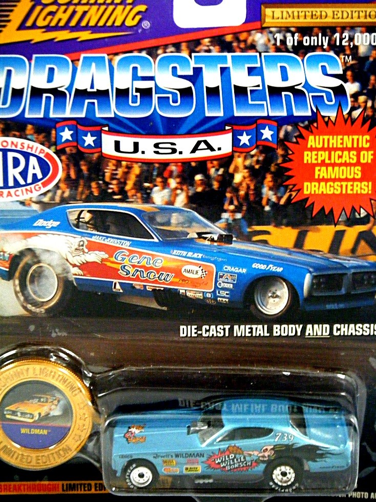 Johnny Lightning Wild Willie Borsch 1972 Dodge Charger Funny Car