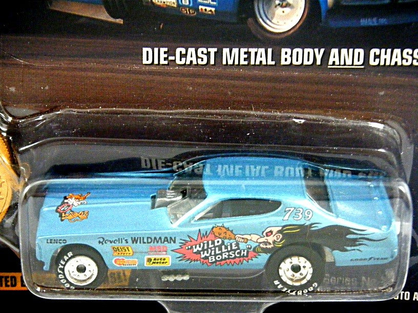 Johnny Lightning Wild Willie Borsch 1972 Dodge Charger Funny Car