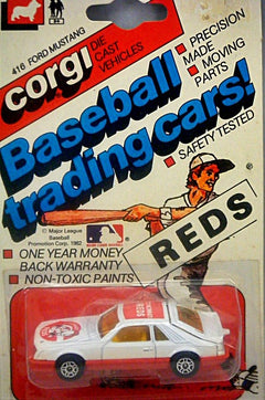Corgi Juniors - Cincinnati Reds Ford Mustang Cobra