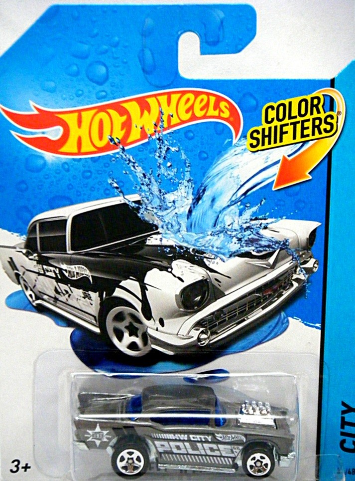 Hot Wheels Color Shifters - 1957 Chevrolet Bel Air Police Car 