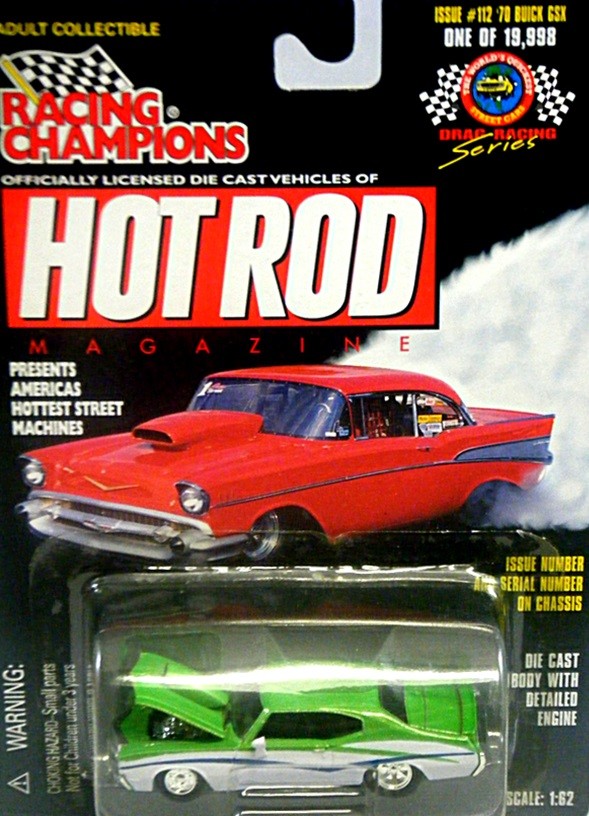 Racing Champions Hot Rod Magazine - 1970 Buick GSX Muscle Car