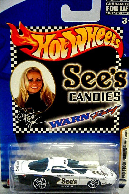 Hot Wheels Promo - Stephanie Warn - See Candies NHRA Pro Stock Pontiac Firebird