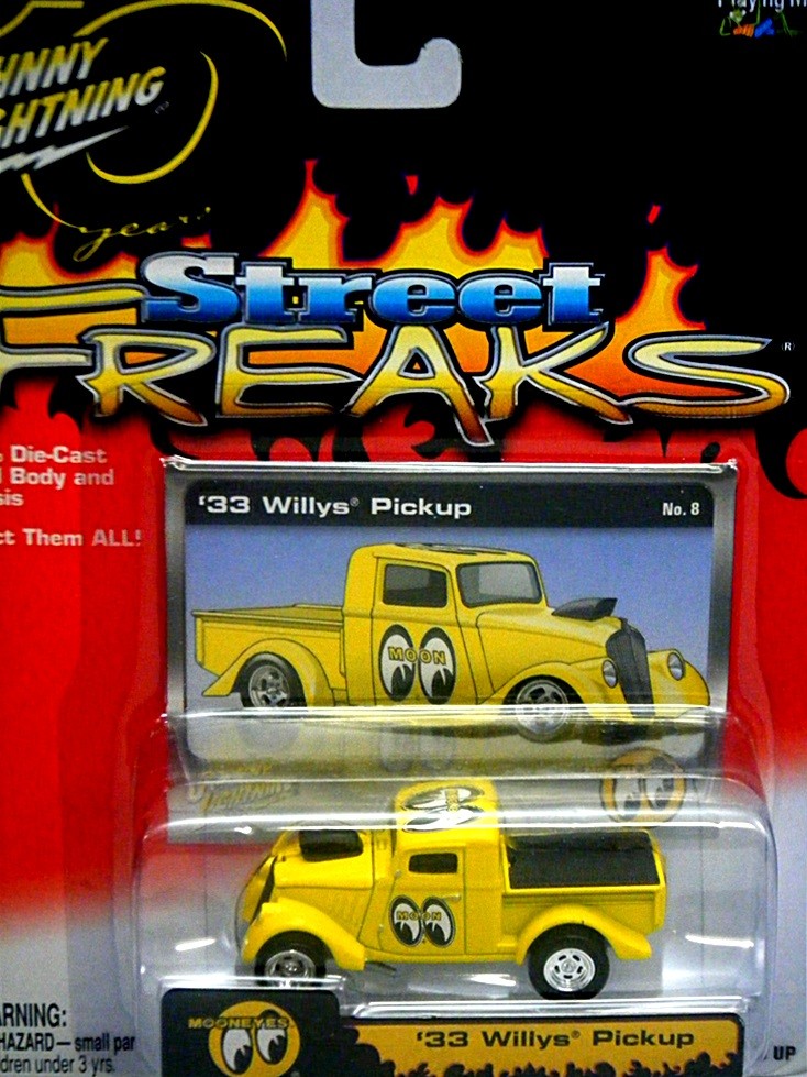 Johnny Lightning - Street Freaks - Mooneyes - 33 Willys Pickup Gasser