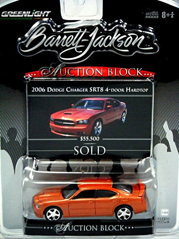 Greenlight Barrett Jackson Auction Block Dodge Charger SRT-8