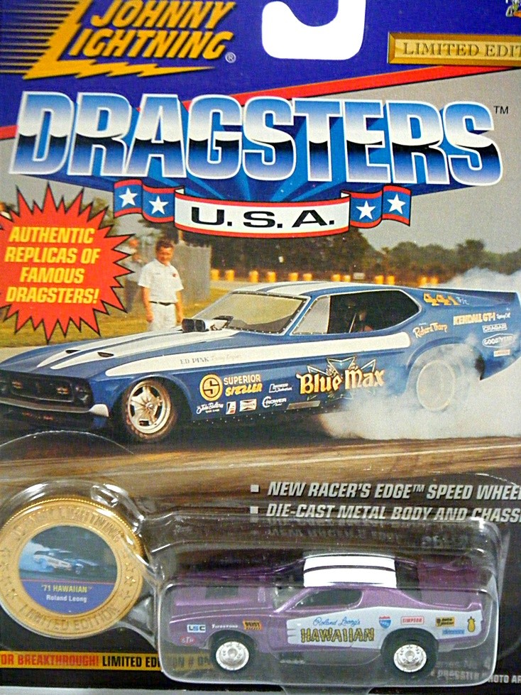 Johnny Lightning Dragsters USA The Hawaiian 1971 Dodge Charger NHRA Funny Car