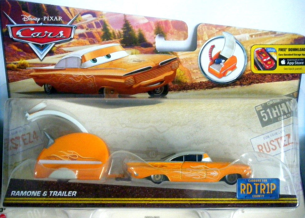 Disney - Cars -  Road Trip - 1959 Chevy Impala ande RV Camper Set