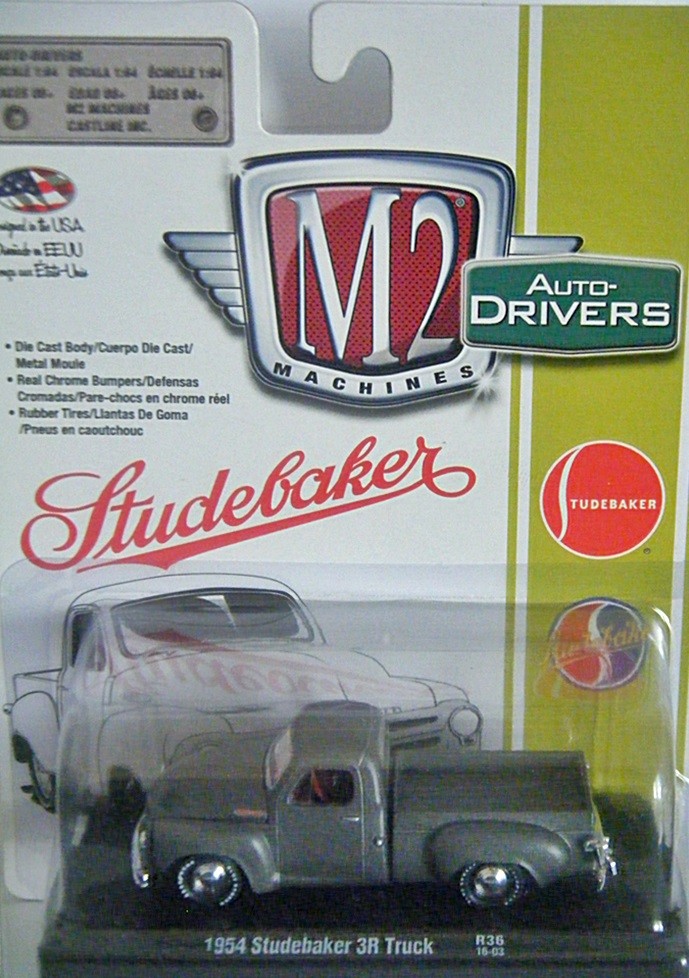 M2 Machines Drivers - 1954 Studebaker 3R Pickup Truck (error card)