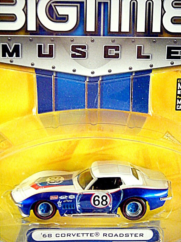 Jada Big Time Muscle 1968 Corvette Roadster SCCA Race Car
