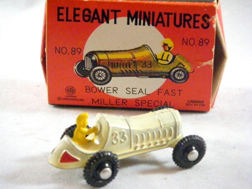 Marx Linemar Elegant Miniatures Bower Seal Fast Miller Special Open Wheel Race Car