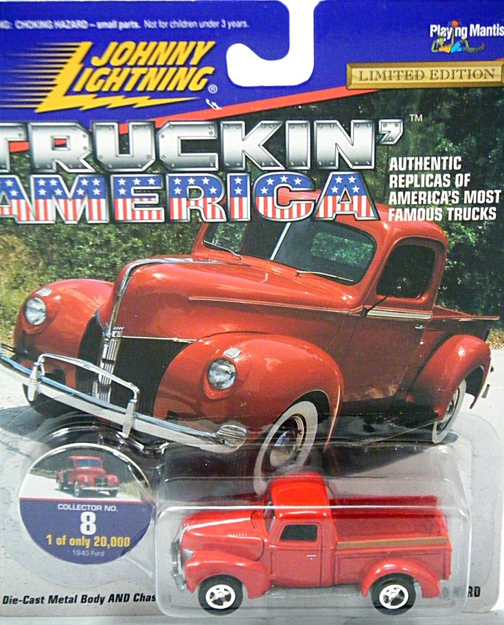 Johnny Lightning Truckin America Series - 1940 Ford F-100 Pickup Truck