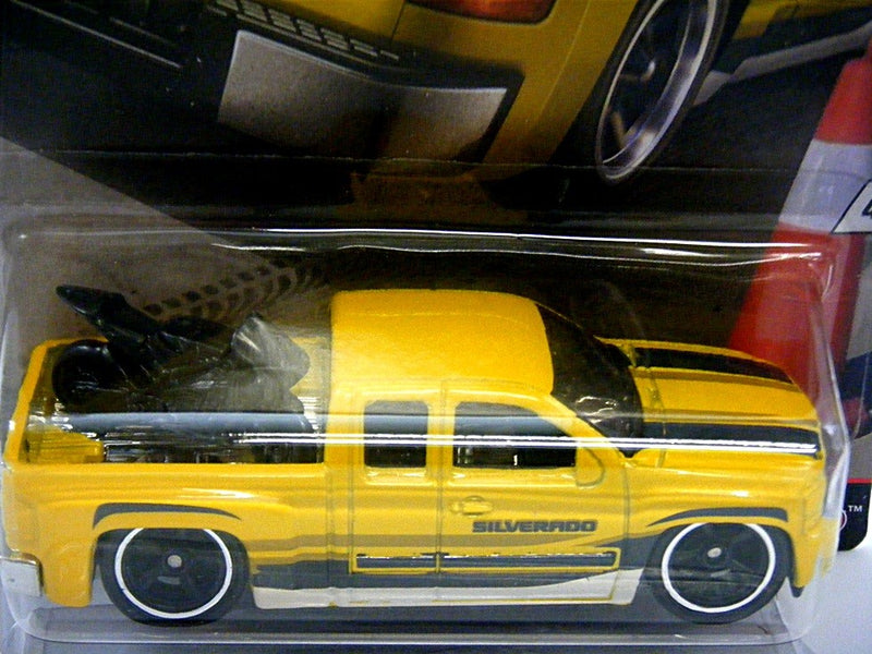 Hot Wheels Trucks - Chevy Silverado Pickup Truck with Motorcycle