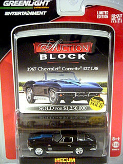 Greenlight Auction Block - Mecum 1967 Chevrolet Corvette 427 L88 Coupe