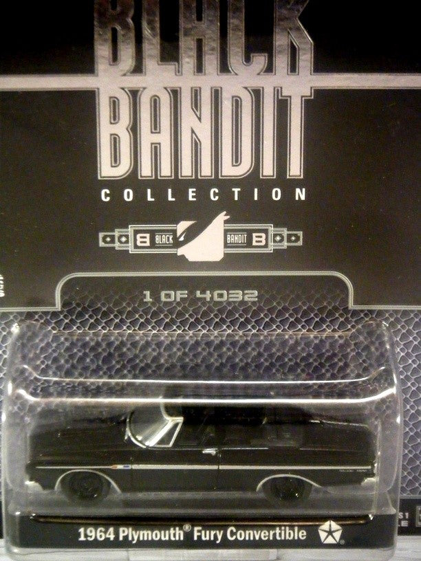 Greenlight Black Bandit 1964 Plymouth Fury Convertible