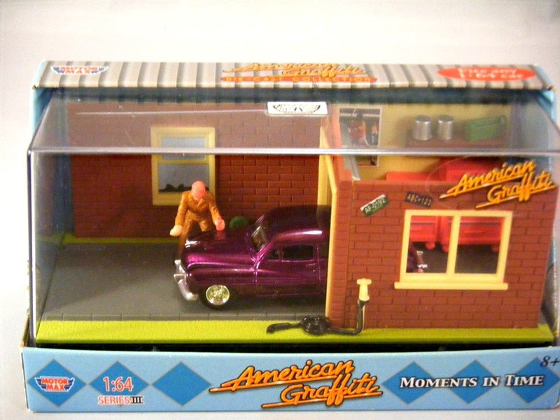 Motor Max American Graffiti Custom Merc Lead Sled Diorama - Mercury