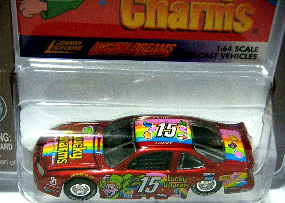 Johnny Lightning Racing Dreams - 1997 Pontiac Grand Prix Lucky Charms NASCAR Stock Car