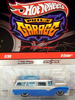 Hot Wheels Phils Garage 1955 Ford Station Wagon - 8 Crate