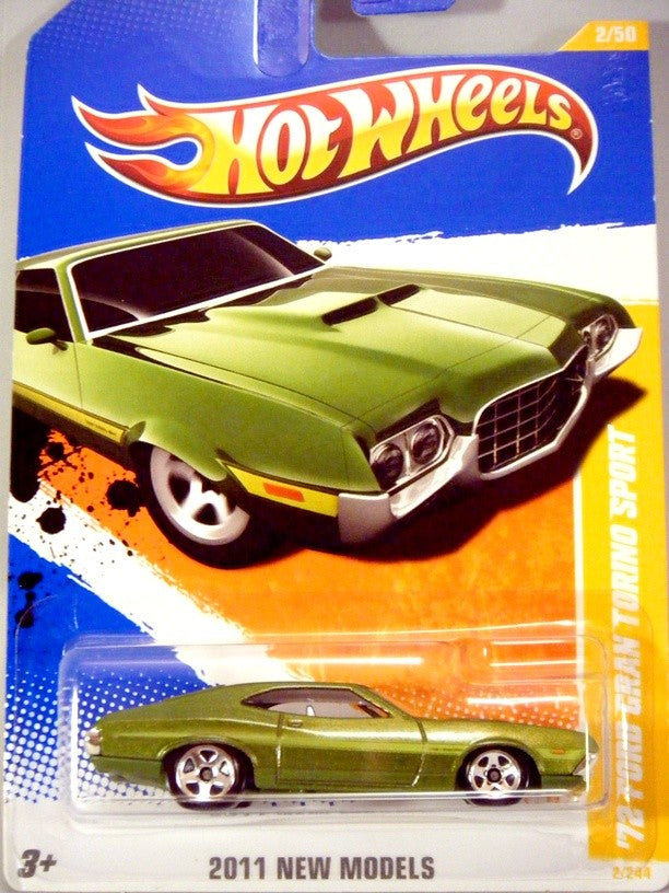 Hot Wheels 2011 New Model Series - 1972 Ford Gran Torino Sport