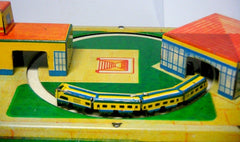Rare Russian Tinplate - Wind Up Train Set