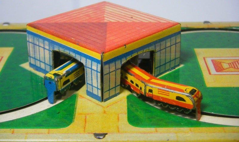 Rare Russian Tinplate - Wind Up Train Set