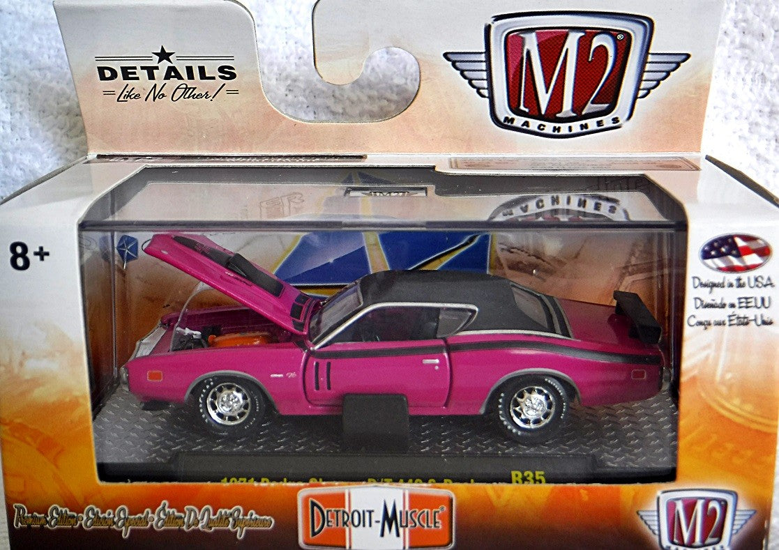 M2 Machines Detroit Muscle 1971 Dodge Charger  R/T 440 6-Pack