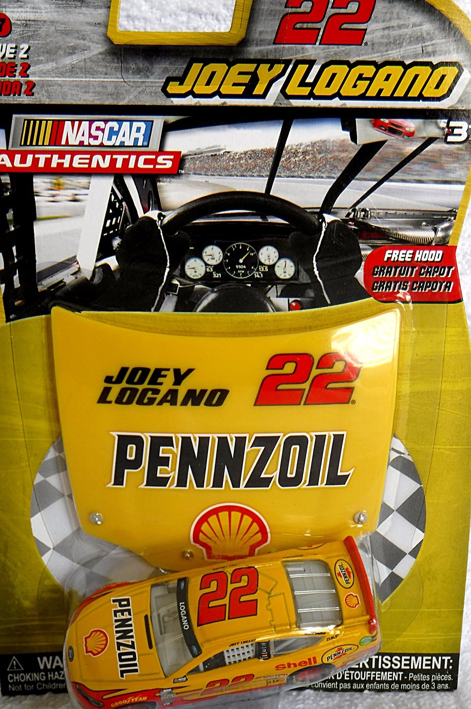 NASCAR Authentics - Joe Gibbs Racing - Joey Logano  Shell Pennzoil  Ford Fusion