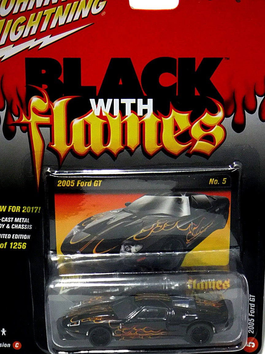 Johnny Lighnting Black with Flames - Ford GT