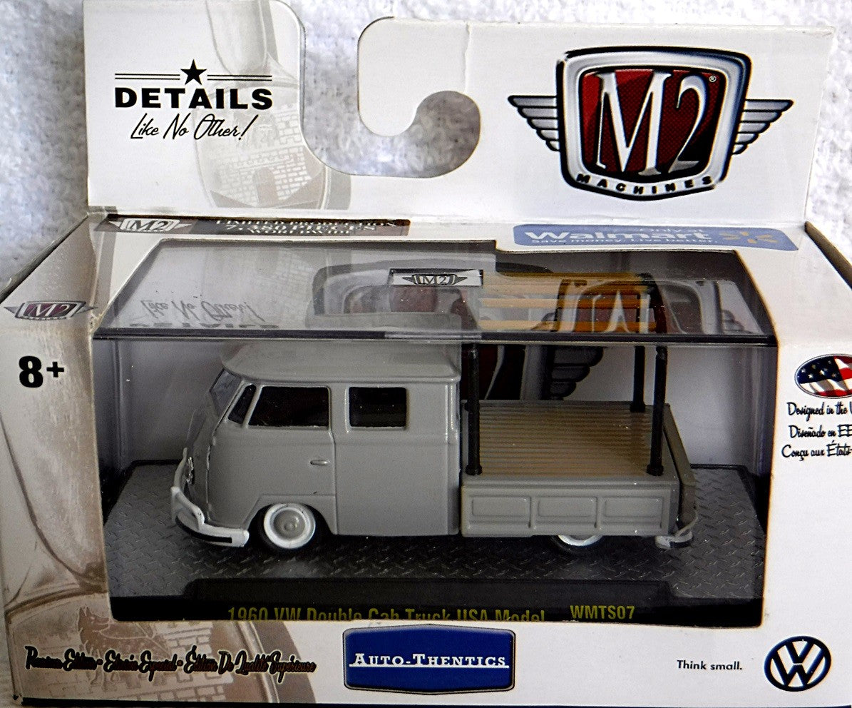 M2 Machines Auto Thentics VW - 1959 VW Double Cab Pickup Truck with Rack