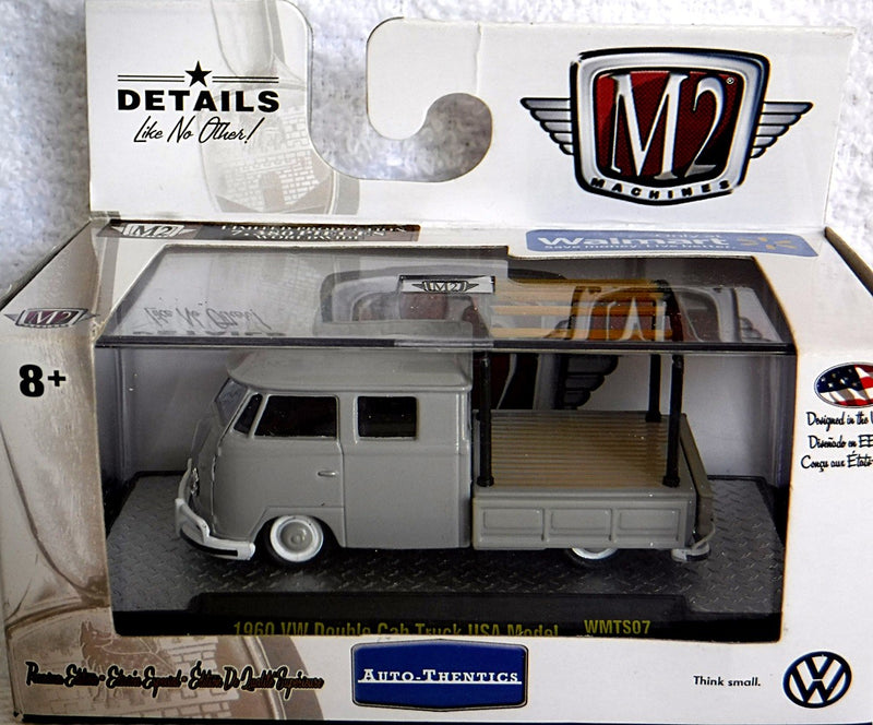 M2 Machines Auto Thentics VW - 1959 VW Double Cab Pickup Truck with Rack