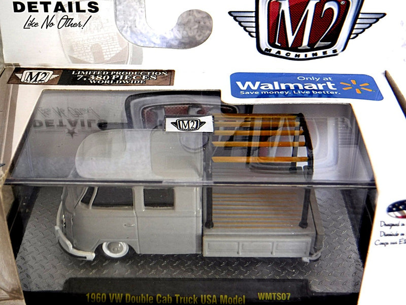 M2 Machines Auto Thentics VW - 1959 VW Double Cab Pickup Truck with Rack