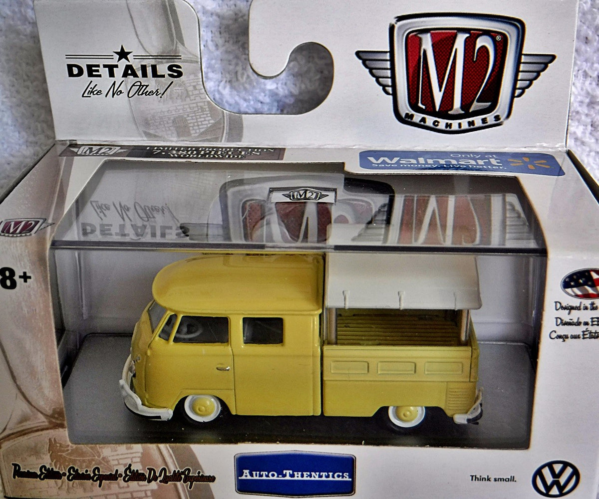 M2 Machines Auto Thentics VW - 1959 VW Double Cab Pickup Truck with Canopy