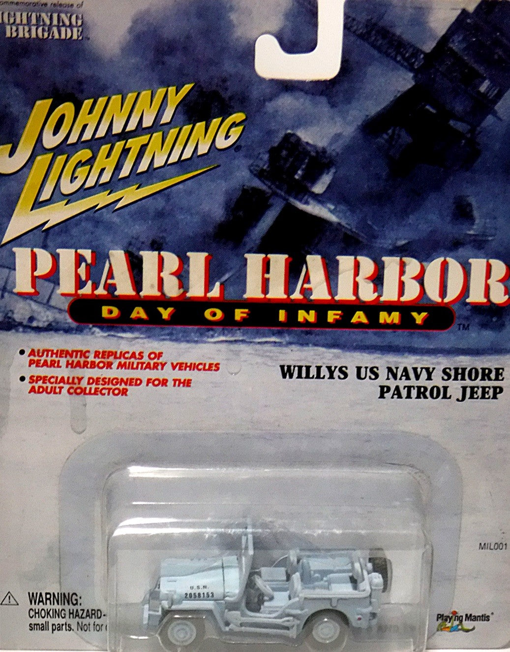 Johnny Lighting Pearl Harbor Day of Infamy - US Navy Willys Jeep