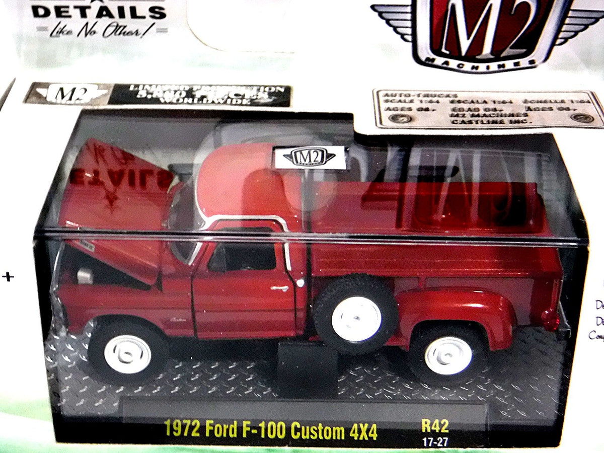 M2 Machines Auto-Trucks 1972 Ford F-100 Custom 4x4 Pickup Truck