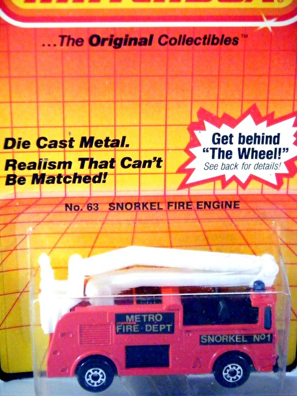 Matchbox Metro Fire Department Snorkel Fire Truck