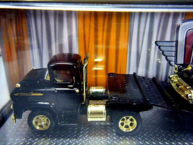 M2 Machines 1957 Chevrolet Bel Air Limousine with 58 GMC Truck- Limited Edition Chase Set