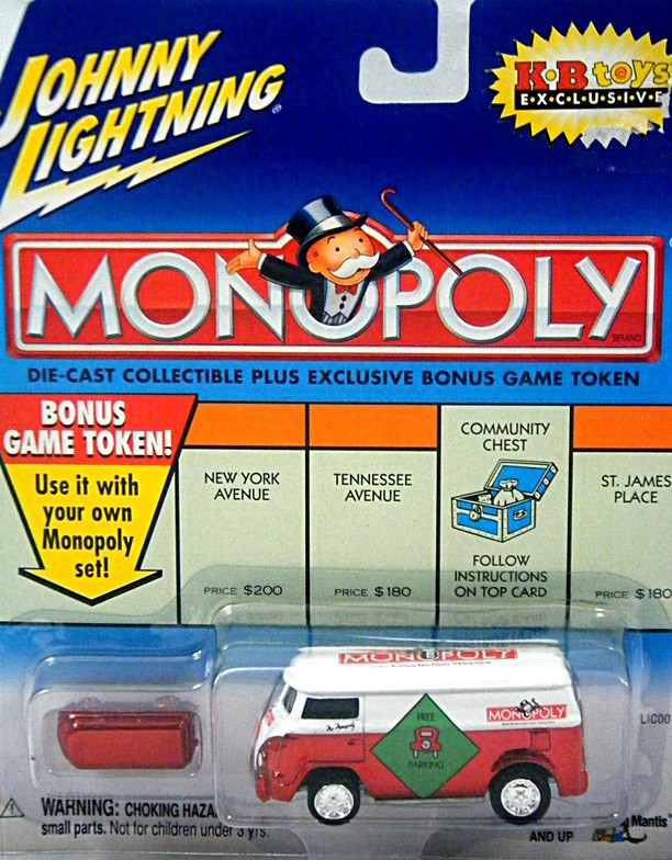 Johnny Lightning Monopoly Free Parking VW Van KB Exclusive