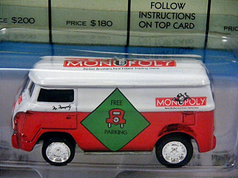 Johnny Lightning Monopoly Free Parking VW Van KB Exclusive