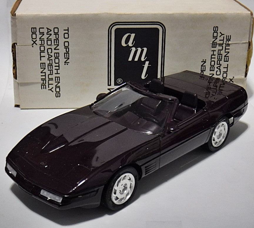 AMT Dealer Promo - 1992 Chevrolet Corvette Convertible (Black Rose Metallic)